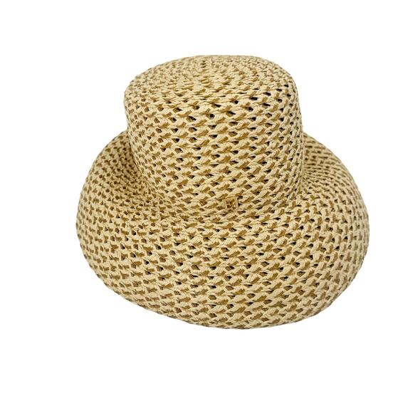 Eric Javits Squishee Mita Sun Hat in Peanut Tan One Size NWT - Picture 3 of 10